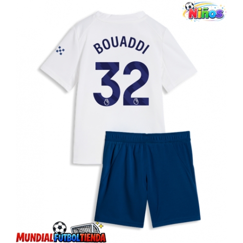 Camiseta Manchester City Ayyoub Bouaddi #32 Tercera Equipación Replica 2026-27 para niños mangas cortas (+ Pantalones cortos)